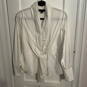 Lafayette 148 White Blouse